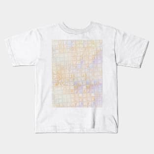 Subtle, delicate modern pattern with pink and dices Kids T-Shirt